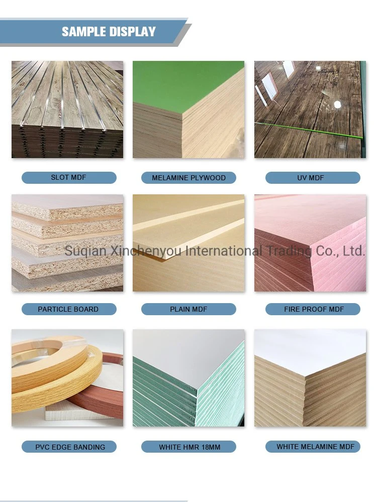 12mm and 18mm Solid Color Red Color Melamine Chipboard Particle Board